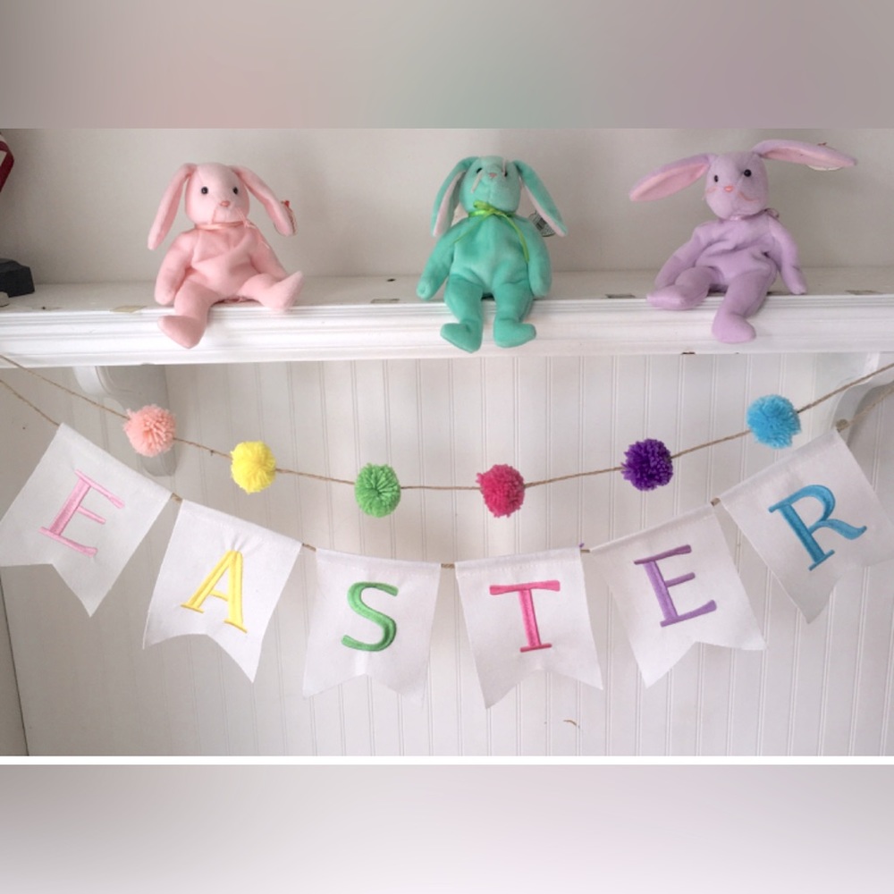 Easter Banner with Pom Pom’s